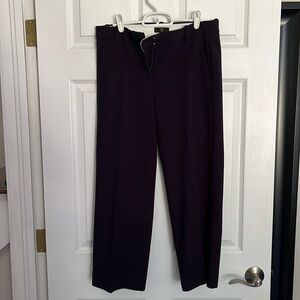 J. Crew 365 - Navy Blue High Rise Peyton Wide Leg Crop Pants Four Season Stretch